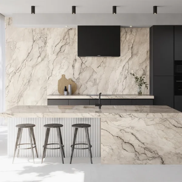 encimera de porcelanico moderna para cocina